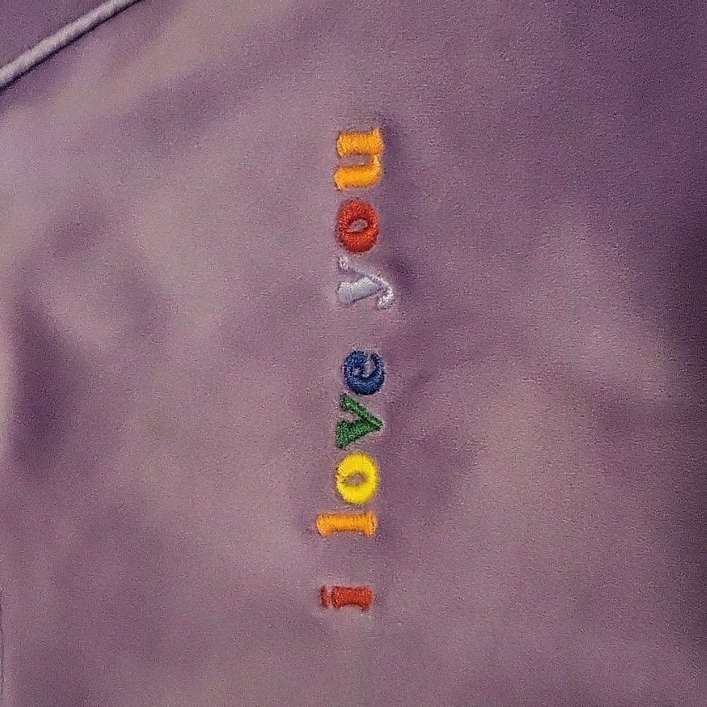 BP sz L purple prideful I love you track suit
